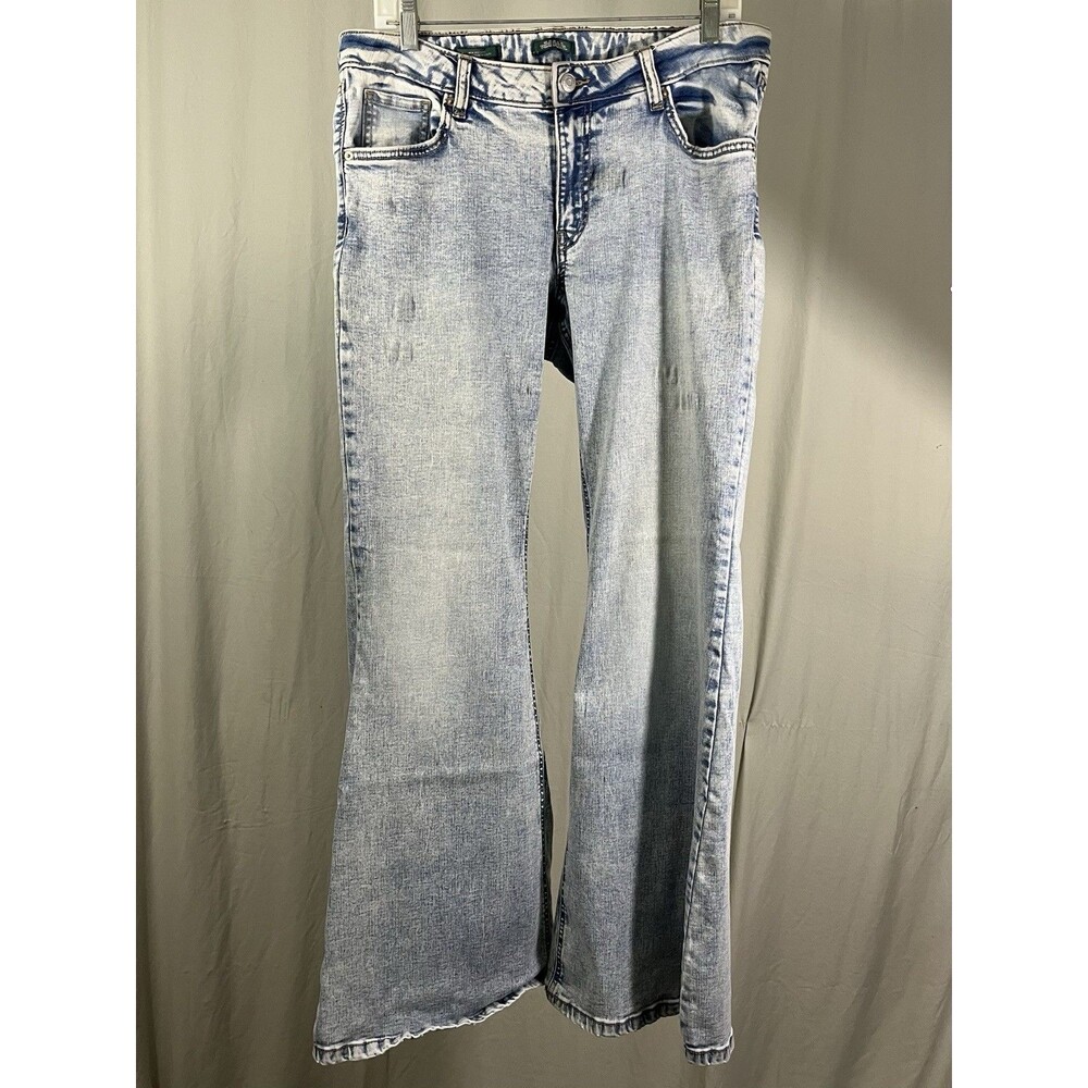 Wild Fable Women High-Rise Flare High Stretch Light Wash Jeans Size 14